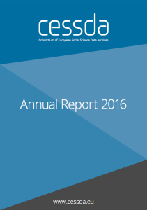 CESSDA Annual Report 2016