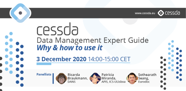 Webinar – CESSDA Data Management Expert Guide